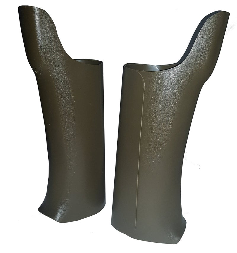 ForEverlast Snakeguard Shields Plastic Style, Green, Gaiters Protect From Snakes, Use Outdoor, Hiking, Hunting, Camping, And Fishing, Fit Over Boots
